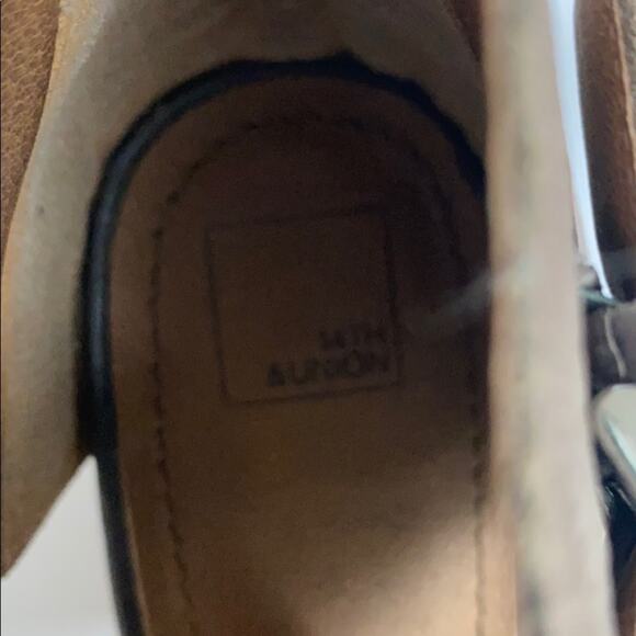 14th & Union Block Heel Peep Toe Bootie Size 9 Boho Academia Classic - Picture 8 of 9